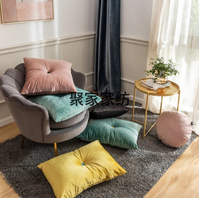 New Italian Velvet Japanese Tatami Cushion Bay Window Chair Cushion Sofa Cushion Soft and Thickened American Cushion