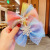 Korean Barrettes Frozen Children's Bow Mesh Hair Accessories Headdress Snowflake Bangs Girl Princess