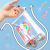 Korean Style Simple Square Transparent Hand Pencil Case Anime, Cartoon, Cute Funny Storage Coin Purse Cosmetic Bag