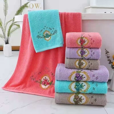 Arna Textile Bath Towel Foreign Trade Embroidery Adult Cotton Absorbent Covers