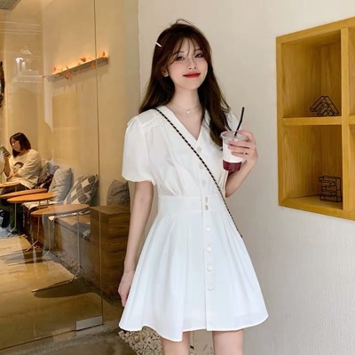 French Retro White Dress Fairy Suit Summer 2021 New Korean Style Fashion Best-Seller Internet Celebrity Short Skirt