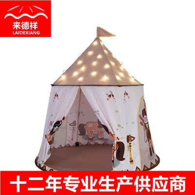 Teepee Tent for Children Indoor Toy House Oversized Yurt Kindergarten Small House Castle Bed Separation Artifact