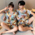 Couple Pajamas Women's Summer Ice Silk Short Sleeve Thin Internet Hot plus-Sized plus Size Men's Real Silk Home Wear