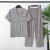 Pajamas Men's Short Sleeve Thin Ice Silk Middle-Aged Men's Home Wear plus Size Loose Artificial Silk Suit Pajamas Men