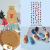 Joyme Nail Stickers Cute Little Brown Bear Nail Sticker Color Nail Decals Waterproof and Durable in Stock