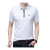 Yilin River Half Zipper and Lapel Polo Shirt Embroidered R Standard Short Sleeve Casual Young and Middle-Aged Men's T-shirt Tencel Cotton