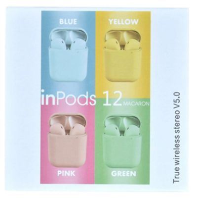 Tws Inpods12 Macaron Bluetooth Headset Touch Sensing Apple Wireless 5.0 a Set of Various Colors