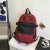 Workwear Schoolbag Korean Harajuku Ulzzang Men's High School Student Backpack Women's Black Large Capacity Travel Backpack