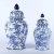 Ornaments, Crafts, Decorations, Vases, Blue and White Porcelain, High Temperature Ceramic Pot,