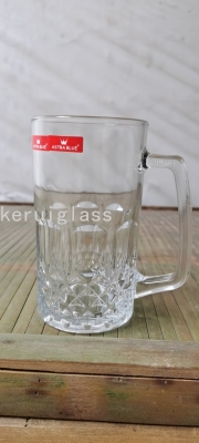 in Stock, Beer Glass 500ml 500 Diamond Beer Cup with Handle Will Be Delivered in Seconds.