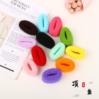 Candy Color Widened Hair Band Mori Style Towel Ring Seamless Thick Hair Band Elastic Hair Ring Hair Jewelry