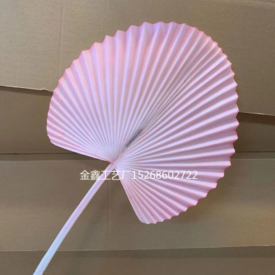 Latex Round Fan Leaf Artificial Flower Green Plants Sunflower Leaves DIY Decor For Wedding Flower Arrangement Home Table