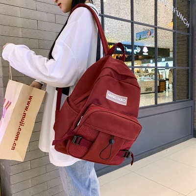 INS Style Schoolbag Female Korean Style College Student Harajuku Ulzzang Campus Student Fashion Casual Backpack Backpack