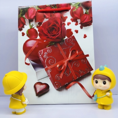 Valentine's Day Gift Bag Rose Gift Bag Birthday Gift Bag Gift Bag Valentine's Day Paper Bag Love Gift Bag