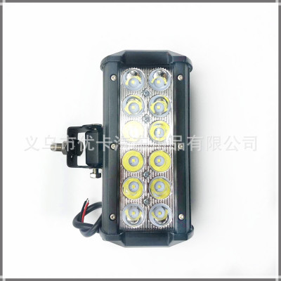 Car Retrofit Lights Mobile Machinery Shop Truck Light Led Modification Factory Production Supply Steam 36W Trinocular Two Rows 12led