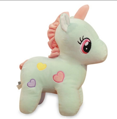 Cute Unicorn Doll Plush Toys Pony Doll Girl Heart Cute Children's Sleeping Companion Pillow Stand Rag Doll