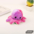 Double-Sided Expression Flip Face Change Cute Pendant Mood Reverse Turn Face Can Turn Face and Be Angry Small Octopus Figurine Doll