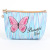 Customized PVC Frosted Indentation Washing and Makeup Bag Women's Cross-Border Ins Large Capacity Bath Bag Portable Butterfly Storage Bag