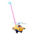 Baby Toddler Trolley Hand Push Aircraft Children's Toy Pusher Car with Bell Single Rod Sticking Tongue out Blink Eyes