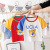 Baby Short Sleeve T-shirt 2021 Summer New Boys' Color Matching T-shirt Children's Summer Bottoming Shirt Korean Style