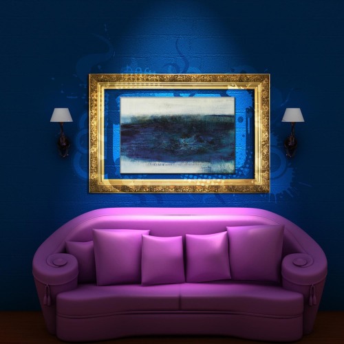 living room dining room decorative painting hotel b & b engineering oil painting with frameless painting customizable specifications and outer frame