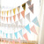 Bronzing Pennant Wave Hanging Flag Birthday Party Supplies Atmosphere Decoration Gold Silver Pink Blue Pennant Banner