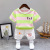 Boys Summer Suit 2021 New Baby Children's Clothing Fashion Baby Girl Summer Stripes Letter Short Sleeve Two-Piece Set
