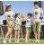 Internet Celebrity Parent-Child Suit a Family of Three and Four Mother-Child Mother-Daughter Matching Outfit Summer Suit Family Portrait Western Style Photo Suit Fashion