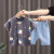 Baby Boy Summer Clothes Suit 2021 New Baby Clothes Western Style Boys' Summer Full Printed Calf Short Sleeve Two-Piece Set