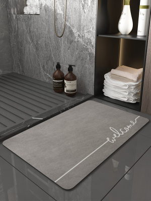 Absorbent Pads Floor Mat Toilet Bathroom Entrance Non-Slip Household Quick-Drying Entrance Mats Toilet Bathroom Mats