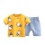 Baby Boy Summer Clothes Suit 2021 New Baby Clothes Western Style Boys' Summer Full Printed Calf Short Sleeve Two-Piece Set