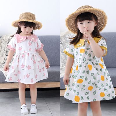 2021 Summer New Children's Clothing Baby Girl Western Style Baby Dress 0-4 Years Old Children Korean Style Cute Princess Dress