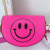 Customized 2021 Summer New Children's Bags Candy Color Pu Shoulder Girls' Coin Purse Cute Smiley Face Crossbody Coin Purse