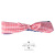 European and American Fashion New Style Hair Accessories Plaid Fabric Rabbit Ears Cross Tight Knotted Hair Band Headband Ladies Headdress