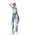 New Lace Stitching Ripped Jeans Women's Loose 2021 Summer Korean Style Denim Straight-Leg Pants High Waist Jeans
