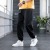 Men's Summer Ice Silk Sports Pants Casual Trousers Korean Fashion Loose Tappered Thin and All-Matching Men's Ninth Pants