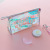 New Laser Transparent Cosmetic Bag Cute Travel Waterproof Wash Bag Portable Storage Logo Can Be Customized