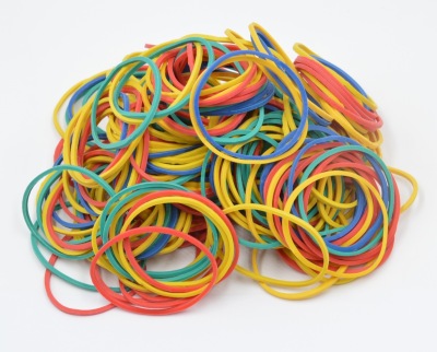 Factory Direct Sales High Elasticity Color Rubber Band Elastic Band 43*1. 3mm Can Be Customized