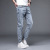 2021 Spring/Summer Denim Pants Men's Trousers Fashion Brand Embroidery Trend Stretch Casual Tappered Printed Jeans Men