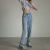 Summer Korean Style Retro High Waist Straight Split Wide Leg Lyocell Jeans Loose High Waist Slimming Casual Pants Women