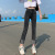 Small Elastic Ankle-Length Pants Small Straight Pants Jeans for Women 2021 Spring and Summer New Slim Fit Slimming Women's Jeans
