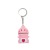 PVC Soft Rubber 3D Cute Tooth Dinosaur Keychain Pendant Bag Clothing Accessories Creative Scan Code Gift