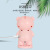 New Cartoon USB Small Fan Handheld Rechargeable Student Portable Cute Pig Pull Cover Mini Fan Gift