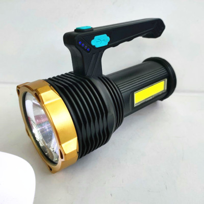 New LED Strong Light Work Light Built-in Battery Belt Power Display Portable Strong Light Flashlight