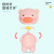 New Cartoon USB Small Fan Handheld Rechargeable Student Portable Cute Pig Pull Cover Mini Fan Gift