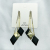925 Silver Needle Rhombus Earrings Female Dignified Generous Style Earrings 2021 Hot Fashion Hong Kong Style High Sense Ins to Make round Face Thin-Looked