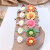 Resin Sunflower Flower Rubber Band Hair Rope Ins Simple Cute High Elastic Hair Ring Head Rope For Women