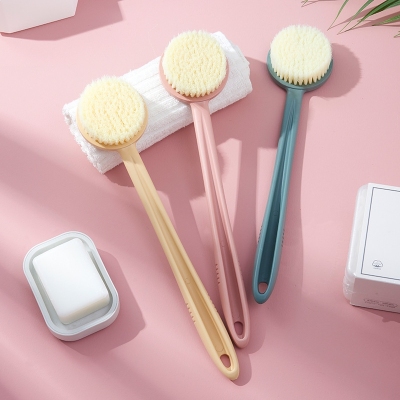 Z22-5826 Bath Gadget Bath Brush Rubbing Back Bath Brush Water Drop Long Handle Body Brush Back Soft Brush