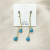 Design Sense Goddess Temperament Face-Looking Small Earrings Summer Slimming Long Tassel Earrings 2021 New Fashion Opal