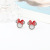 Sterling Silver Needle Korean Mickey Mouse Bowknot Earrings Girl Cute Stud Earrings